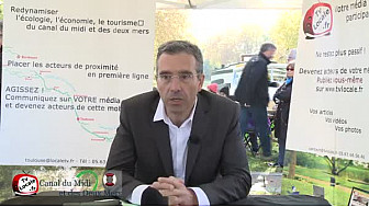 Dominique Reynié candidat LR aux Elections Régionales 2015 Midi-Pyrénées/Languedoc-Roussillon parle du Canal du Midi @DominiqueReynie #TvLocale_fr