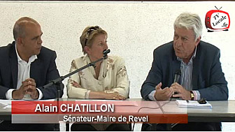 Canal du Midi : Intervention d'Alain CHATILLON au  Comité de Pilotage à Ayguesvives