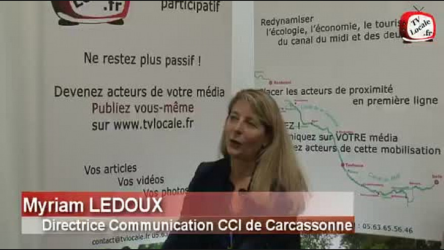 #CanalduMidi, Entretien avec Myriam LEDOUX de la CCI de Carcassonne @CCI_CLC #TvLocale_fr 